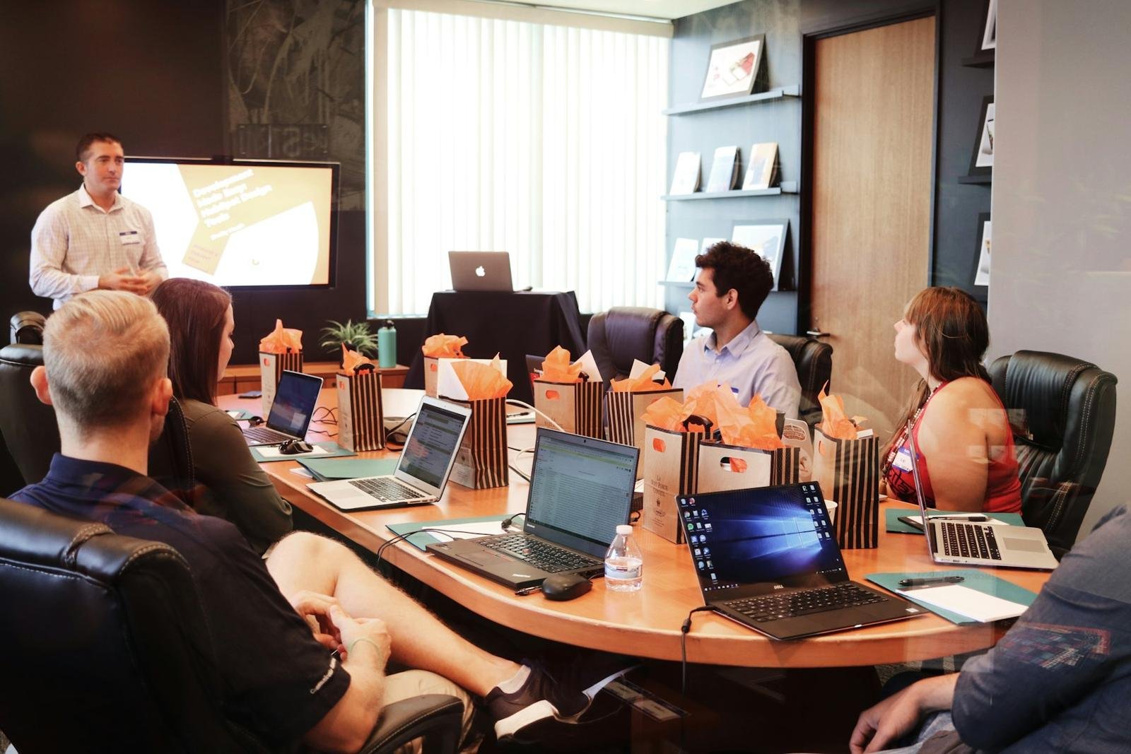 Business team in a strategy meeting